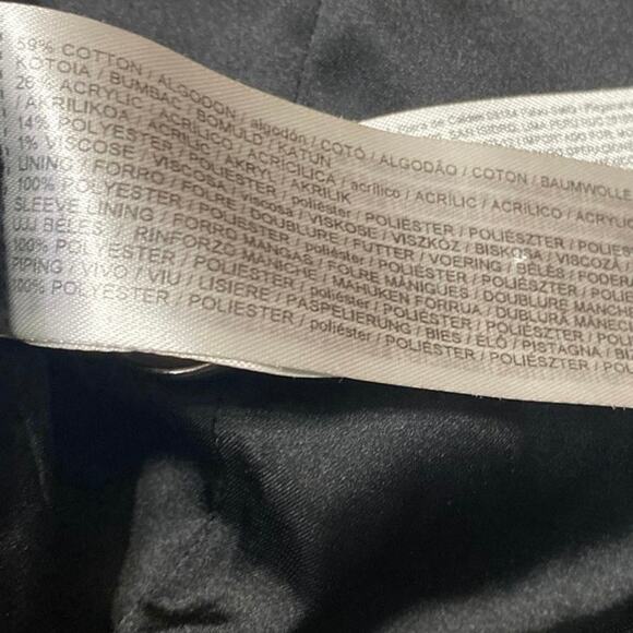 MNG Mango Women's Black Double Breasted Long Sleeve Pea Coat Jacket Size XL - Picture 4 of 4